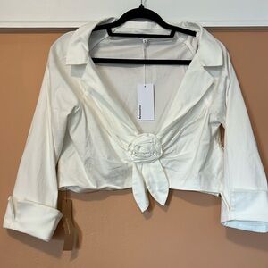 Reformation: Elegant White Women's Top